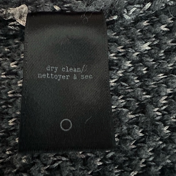 RAG & BONE / patterned oversized boyfriend cardigan / black + grey / Medium - Picture 5 of 8